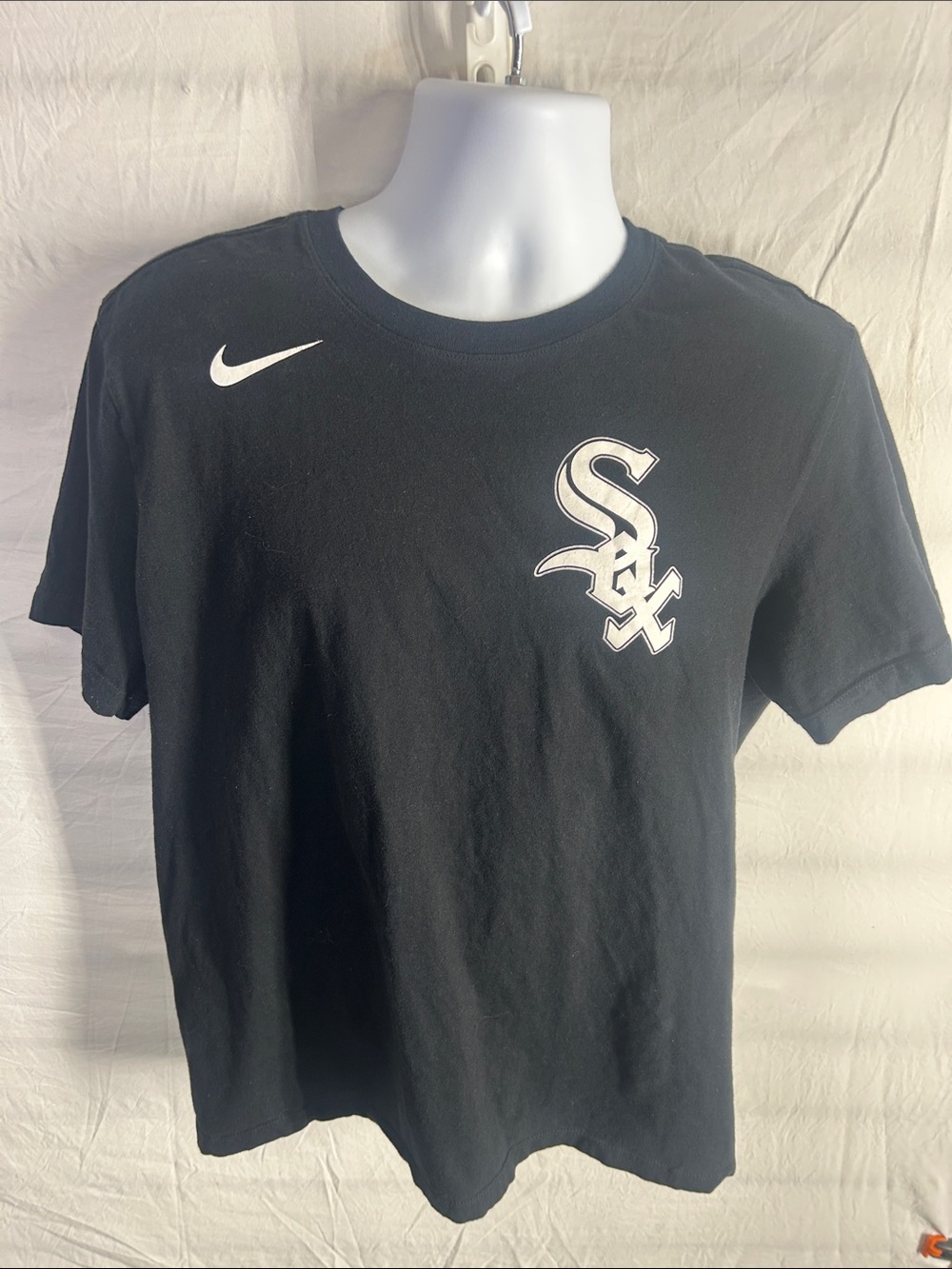 Nike Black Short-Sleeve Chicago Sox Logo Tee